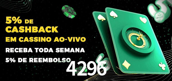 Promoções do cassino ao Vivo 4296